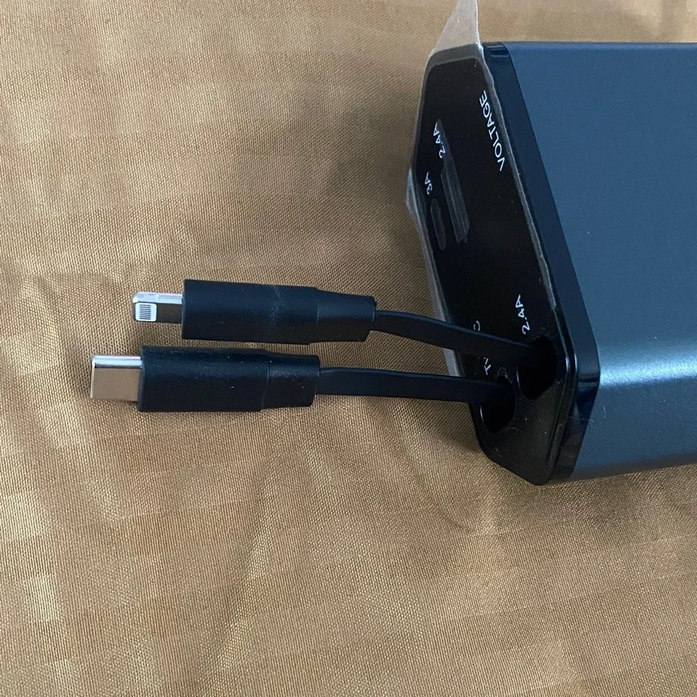 High-Speed Black USB Car Charger with Type-C Port